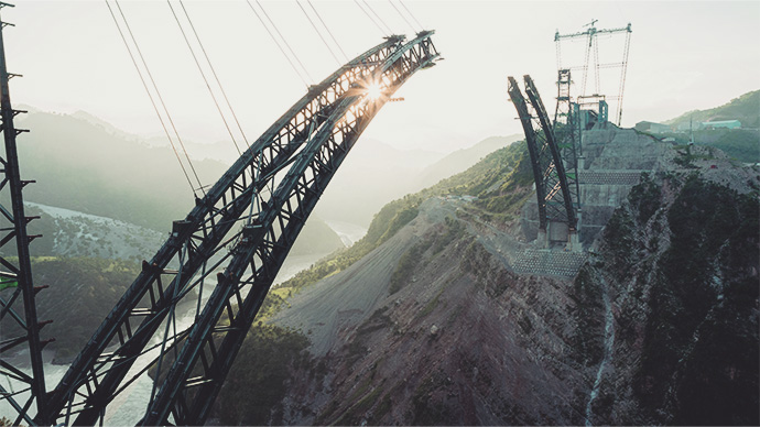 The Chenab Bridge made by AFCONS in Jammu and Kashmir is the highest railway arch bridge in the world at 476-meter long and is situated in the Reasi district of Jammu & Kashmir