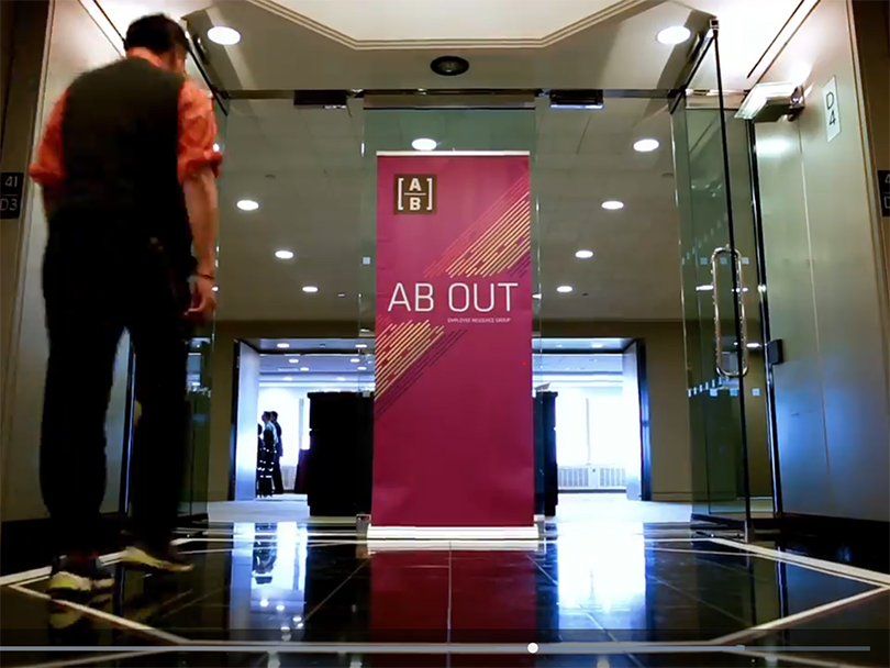 "AB Out" Poster in Office