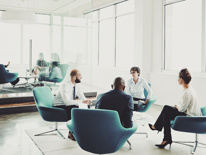 Businesspeople in meeting in office