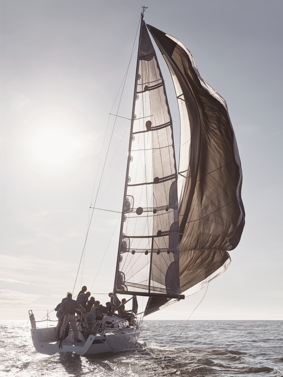 Sailboat on sunny ocean