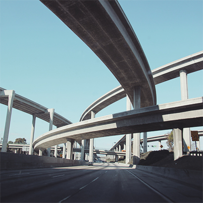 Freeway in Southern California 
