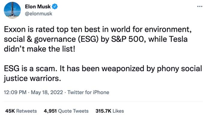 Elon Musk Tweet