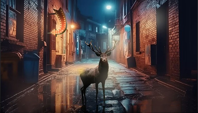 Deer photoshopped 