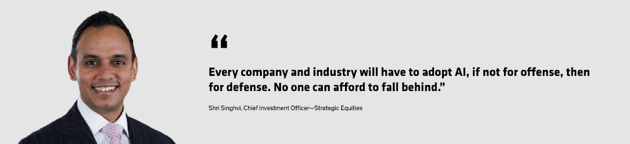 Shri Singhvi quote: Every company and industry will have to adopt AI, if not for offense, then for defense.  No one can afford to fall behind."