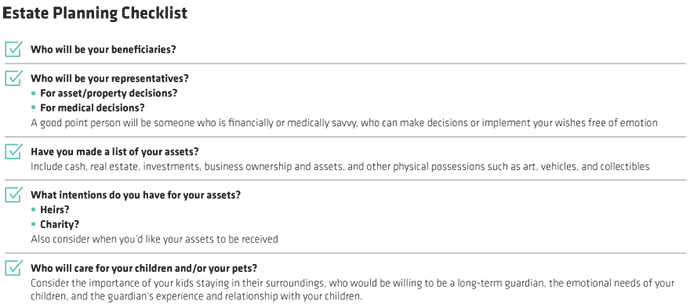 Estate Planning Checklist